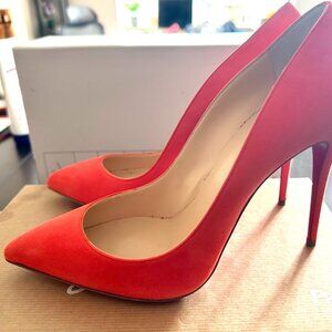 Christian Louboutin Limited Edition Papaye Suede Pigalle Follies 100 Size: 9.5